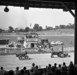 Carlisle Fairgrounds view from the grandstand circa 1953. Image courtesy of the Cumberland County Historical Society.