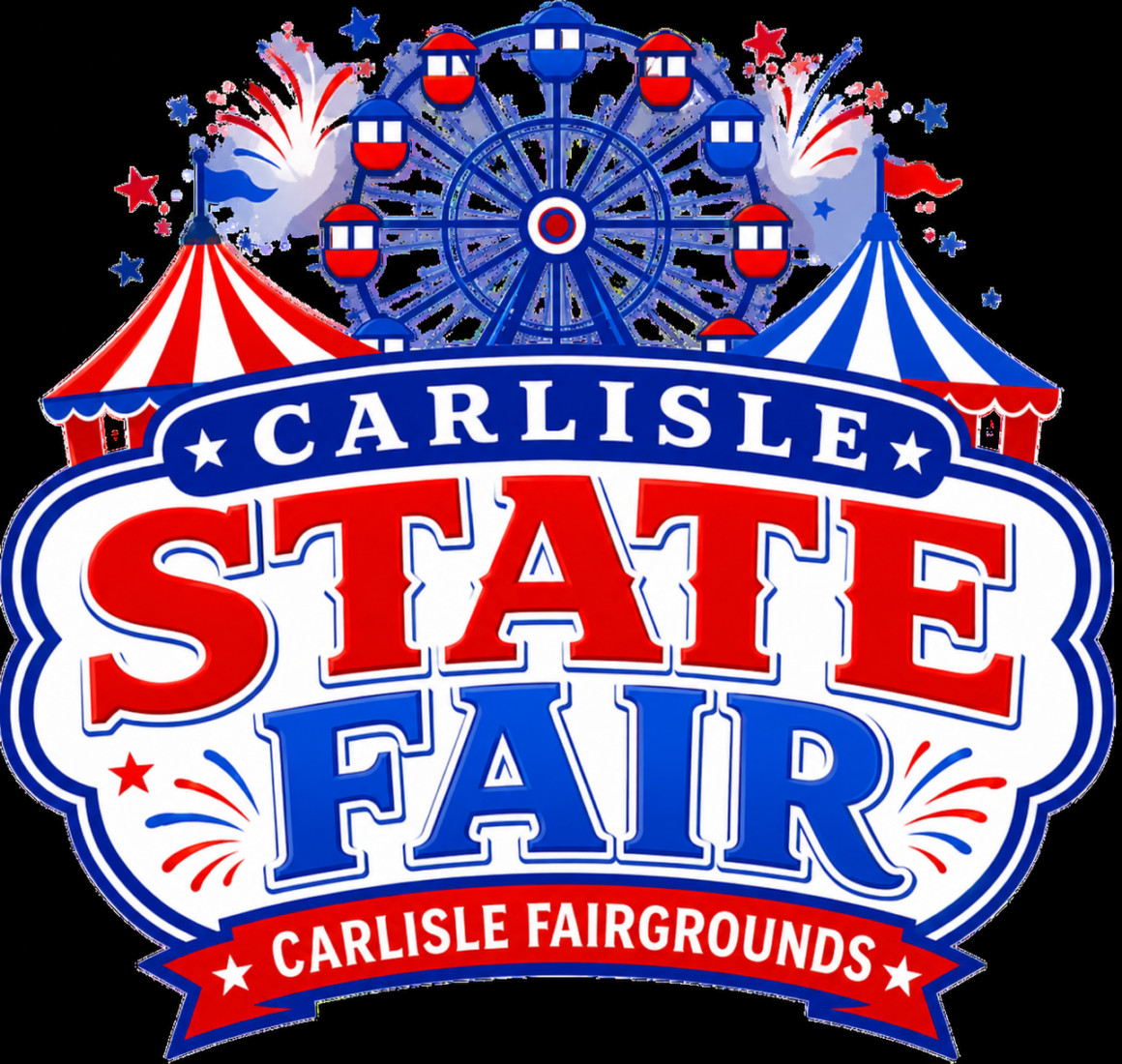 new state fair black background Carlisle State Fair